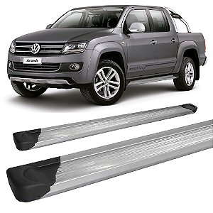 Estribo Amarok Cabine Dupla Aluminio Prata