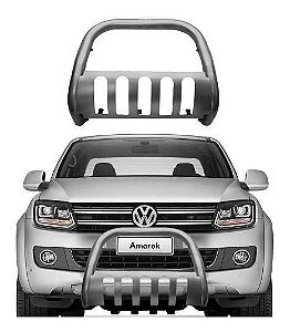 Para-choque De Impulsão Amarok 2010 A 2017 C/p Grafite