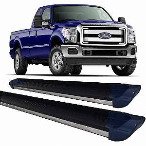 Estribo F250 99 A 12 C/s Personalizado Alumínio Azul Maraú