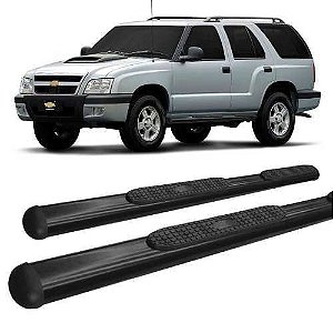 Estribo Oval Blazer 1995 A 2011 Preto