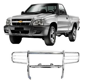 Para-Choque de Impulsão S10 95 a 2011 C/Suporte para Guincho Cromado
