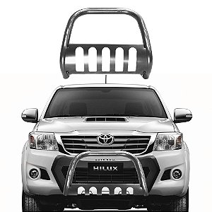 Quebra Mato Hilux 2005 a 2015 com Protetor Cromado