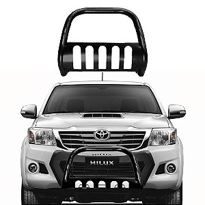 Quebra Mato Hilux 2005 a 2015 com Protetor Preto