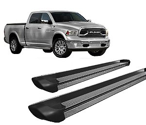 Estribo Personalizado C  Ponteira Preto Fosco Para Dodge Ram 2012 2020
