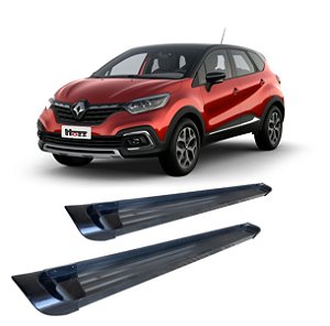 Estribo Captur 2017 2018 2019 Plataforma Alumínio preto