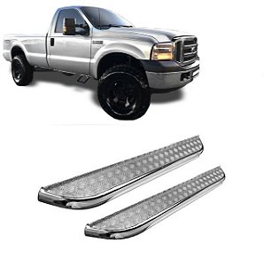 ESTRIBO CHAPA CROMADO F250 CABINE SIMPLES