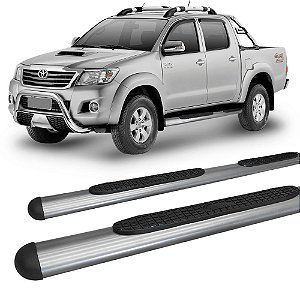 Estribo Hilux Oval Oblongo grafite 2005 até 2015