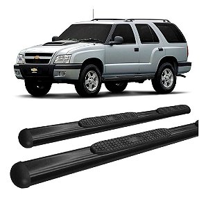Estribo Oval Blazer 1995 A 2010 Preto