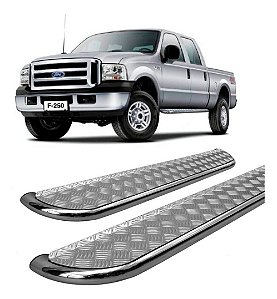 Estribo F-250 Chapa Cabine Dupla Cromado F250