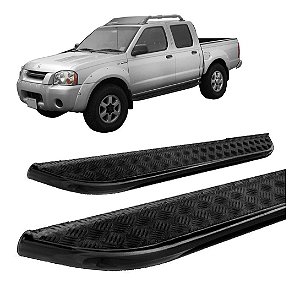 Estribo Frontier 2003 A 2007 Chapa Cabine Dupla Preto