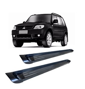 Estribo Pajero Tr4 Aluminio Preto