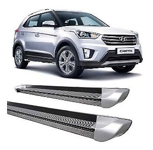 Estribo Hyundai Creta Personalizado Alumínio Prata