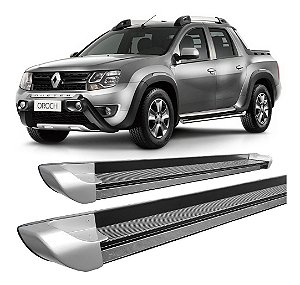 Estribo Duster Oroch 2015 A 2017 Personalizado Prata
