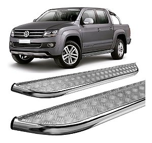 Estribo Chapa Amarok 2010 A 2017 Cabine Dupla Cromado