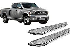 Estribo Chapa Cabine Dupla Cromado Dodge Ram