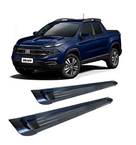 Estribo Lateral Fiat Toro Plataforma De Alumínio Preto