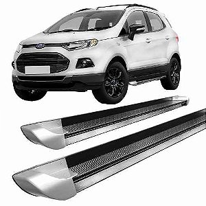 Estribo Alumínio Ecosport 2013 A 2017 Personalizado Prata