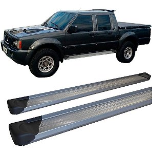 Estribo L200 Gl Gls Quadrado Plataforma De Alumínio Prata
