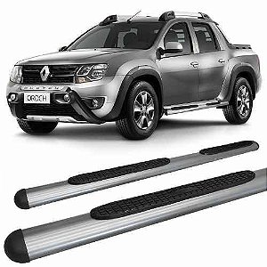 Estribo Duster Oroch Tubular Oval Grafite