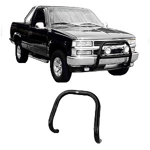 Para-Choque de Impulsão Mata Boi Silverado Preto S/Barra