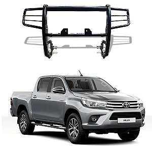 Para-Choque de Impulsão Hilux 16 a 2018 C/Suporte Guincho Preto