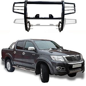 Para-Choque de Impulsão Hilux 05 a 2015 C/Suporte Guincho Preto
