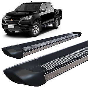 Estribo S-10 2012 em Diante Cabine Dupla Personalizado Preto