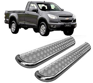 Estribo S10 2012 ate 2020 chapa de aço Cromado C S