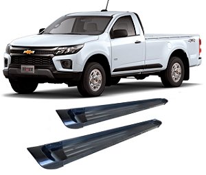 Estribo S10 2012 ate 2020 Chapa Alumínio Preto C S