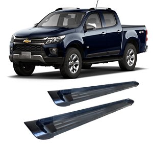 Estribo S10 2012 ate 2020 Chapa Alumínio Preto C D