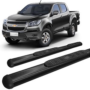 Estribo S10 2012 a 2020 Oval Oblongo Preto C D