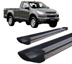 Estribo S10 2012 a 2020 Alum personalizado Preto C S