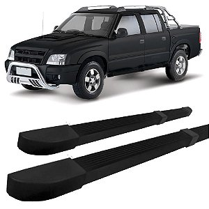 Estribo S10 1995 ate 2011 Quadrado Modelo propria Preto C D