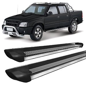 Estribo S10 1995 a 2011 Alum personalizado Preto C D