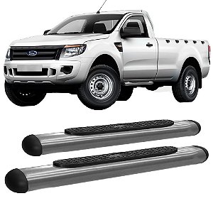 Estribo Ranger 2013 em Diante Cabine Simples Oblongo Oval Cromado