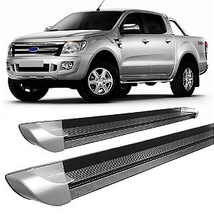 Estribo Ranger 2013 em Diante Cabine Dupla Personalizado Prata