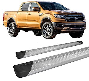 Estribo Ranger 2013 a 2020 Alumínio P1 Prata C D