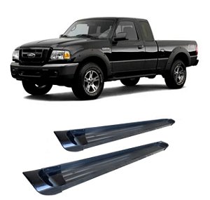 Estribo Ranger 1995 a 2012 Chapa Aluminio Preto C S