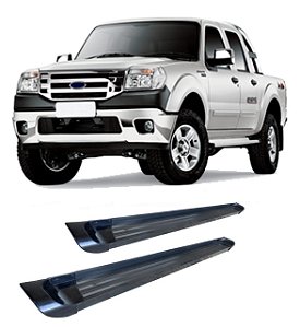 Estribo Ranger 1995 a 2012 Chapa Aluminio Preto C D