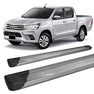 Estribo Plataforma de Aluminio Grafite Hilux 2016 a 2020
