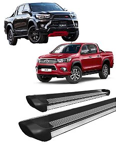 Estribo Personalizado Preto Fosco Hilux 2016 a 2020