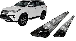 Estribo Personalizado Ponteira Preto Brilhante Cromado SW4 2016 2020