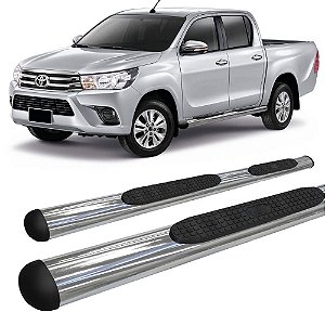 Estribo Oval Cromado Para Hilux 2016 até 2020
