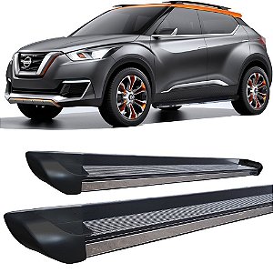 Estribo Nissan Kicks Personalizado Preto