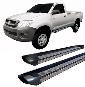 Estribo lateral Hilux 2005 a 2015 personalizado Preto C S
