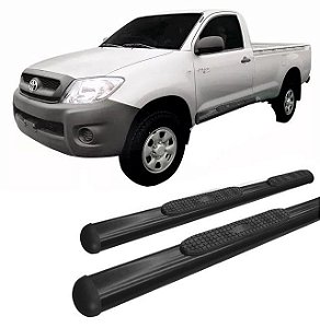 Estribo Lateral Hilux 2005 a 2015 Oval Oblongo Preto C S