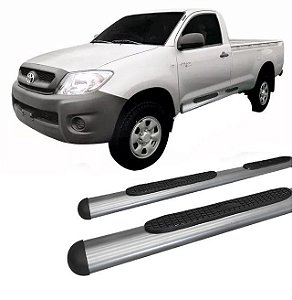 Estribo Lateral Hilux 2005 a 2015 Oval Oblongo Grafite C S