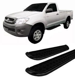 Estribo Lateral Hilux 2005 a 2015 Chapa Preto Cabi Simples