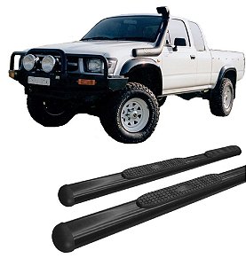 Estribo Lateral Hilux 1998 A 2004 Oval Oblongo Preto
