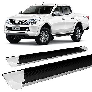 Estribo L200 Triton C d 07 A 16 Personalizado Branco